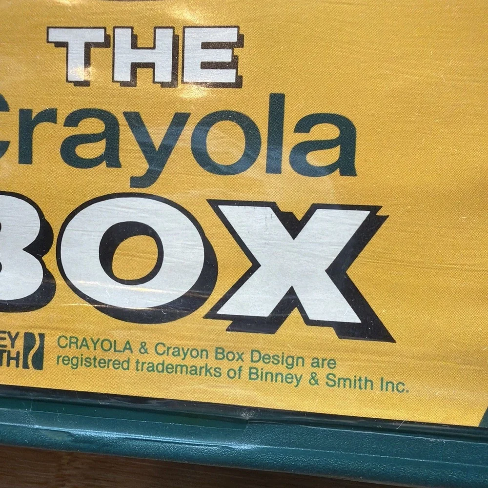 The Crayola Box Green Vintage Binney & Smith Case Crayons